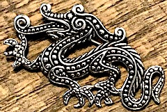 Sterling Silver Dragon Pin Sterling Silver Dragon Pin